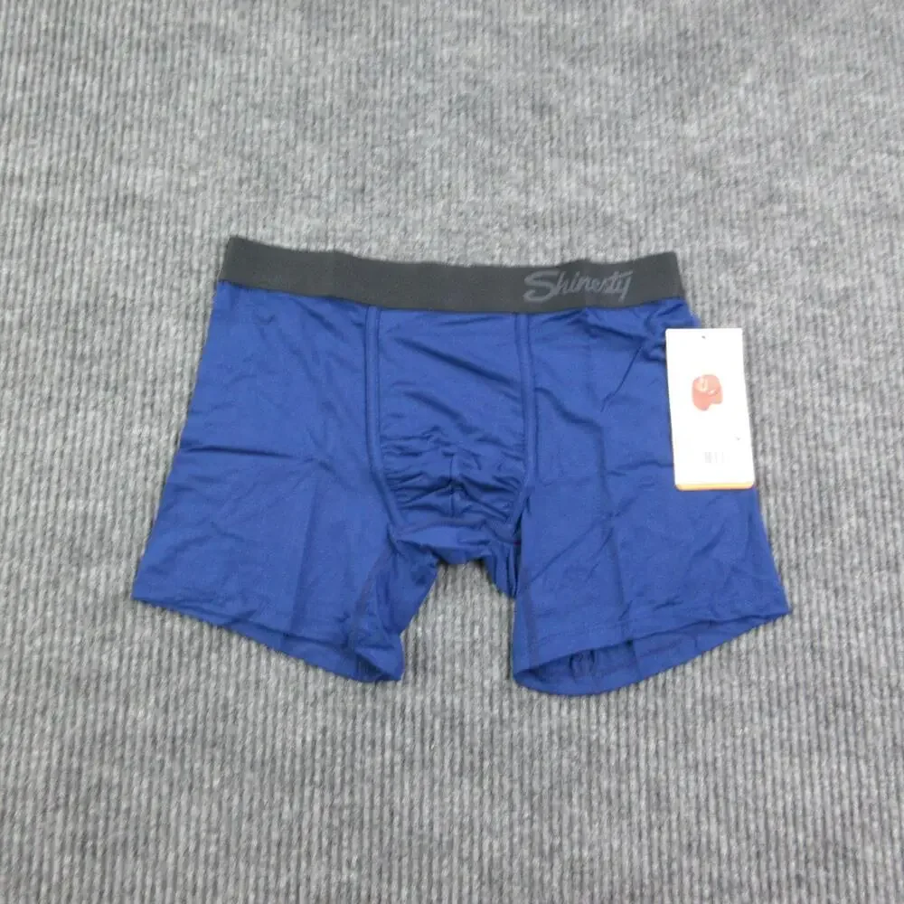 Shinesty Boxer Briefs Mens S Blue Ball Hammock Pouch Modal Spandex Tagless NWT